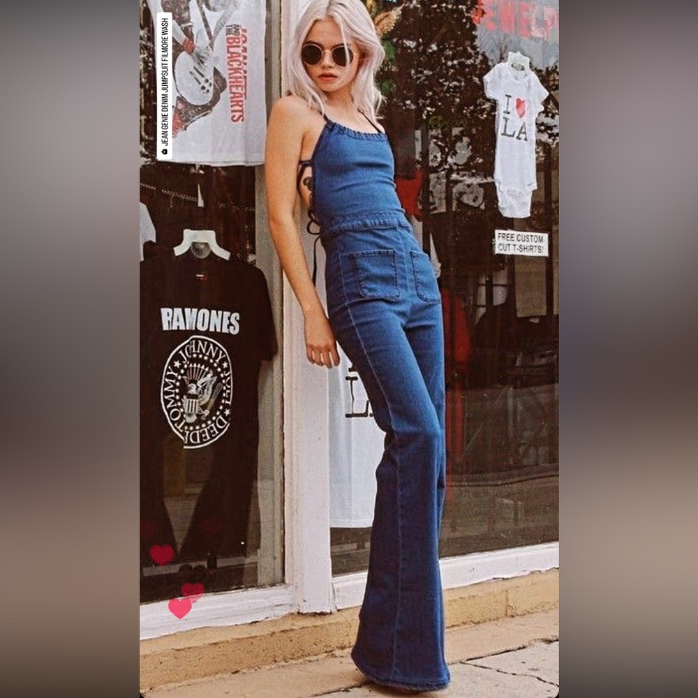 Stoned Immaculate Jean Genie Jumpsuit Medium